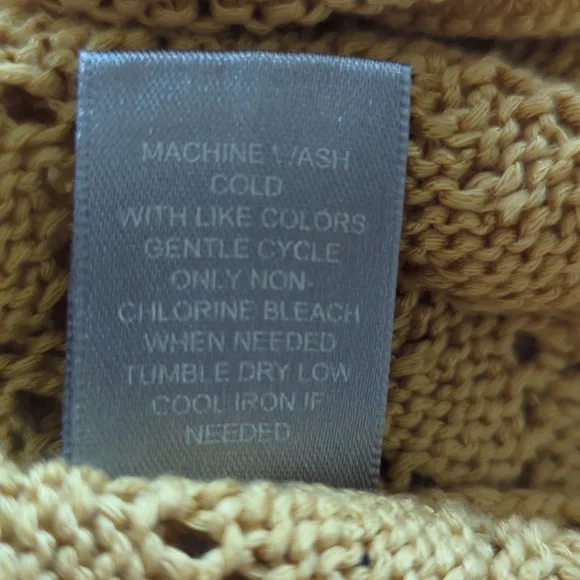 Marled Reunited Clothing Acrylic Longline Open Cardigan Sweater MEDIUM Yellow - Picture 8 of 15